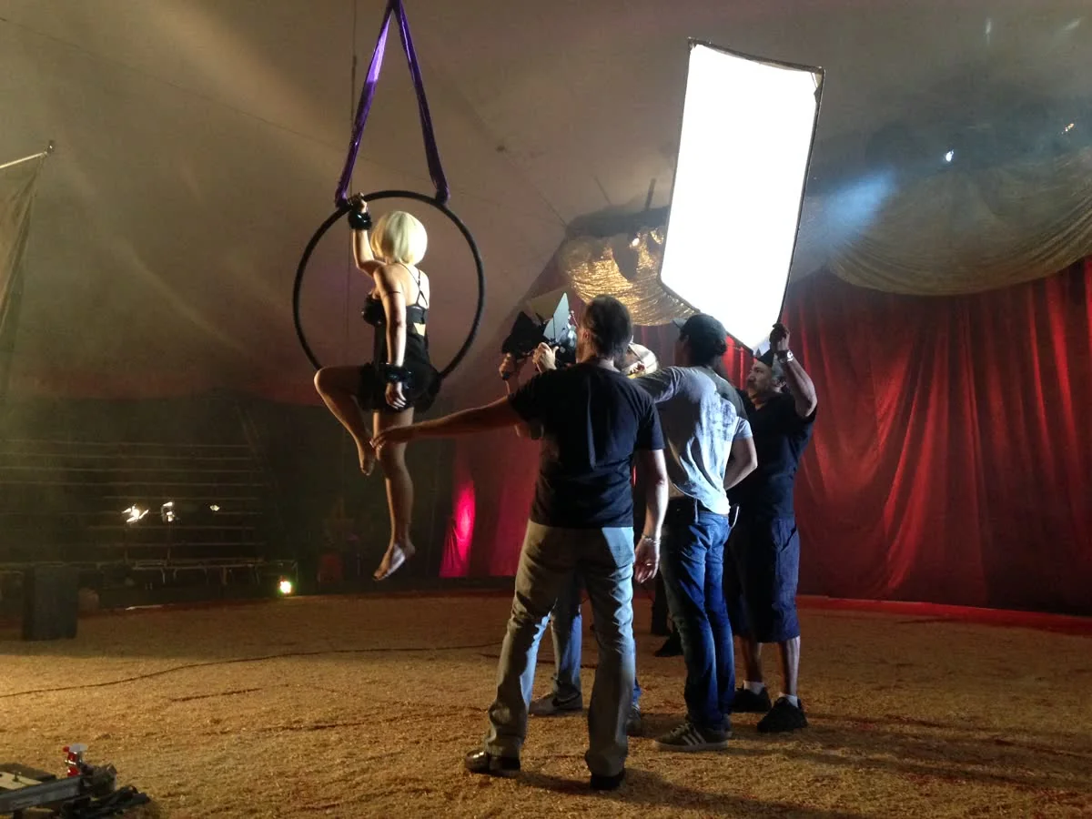 Portfolio de Vía Láctea Films — rodaje bajo carpa
